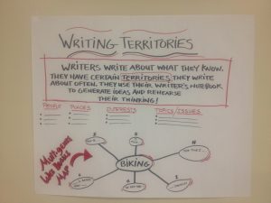 Example of Writing Territories Chart