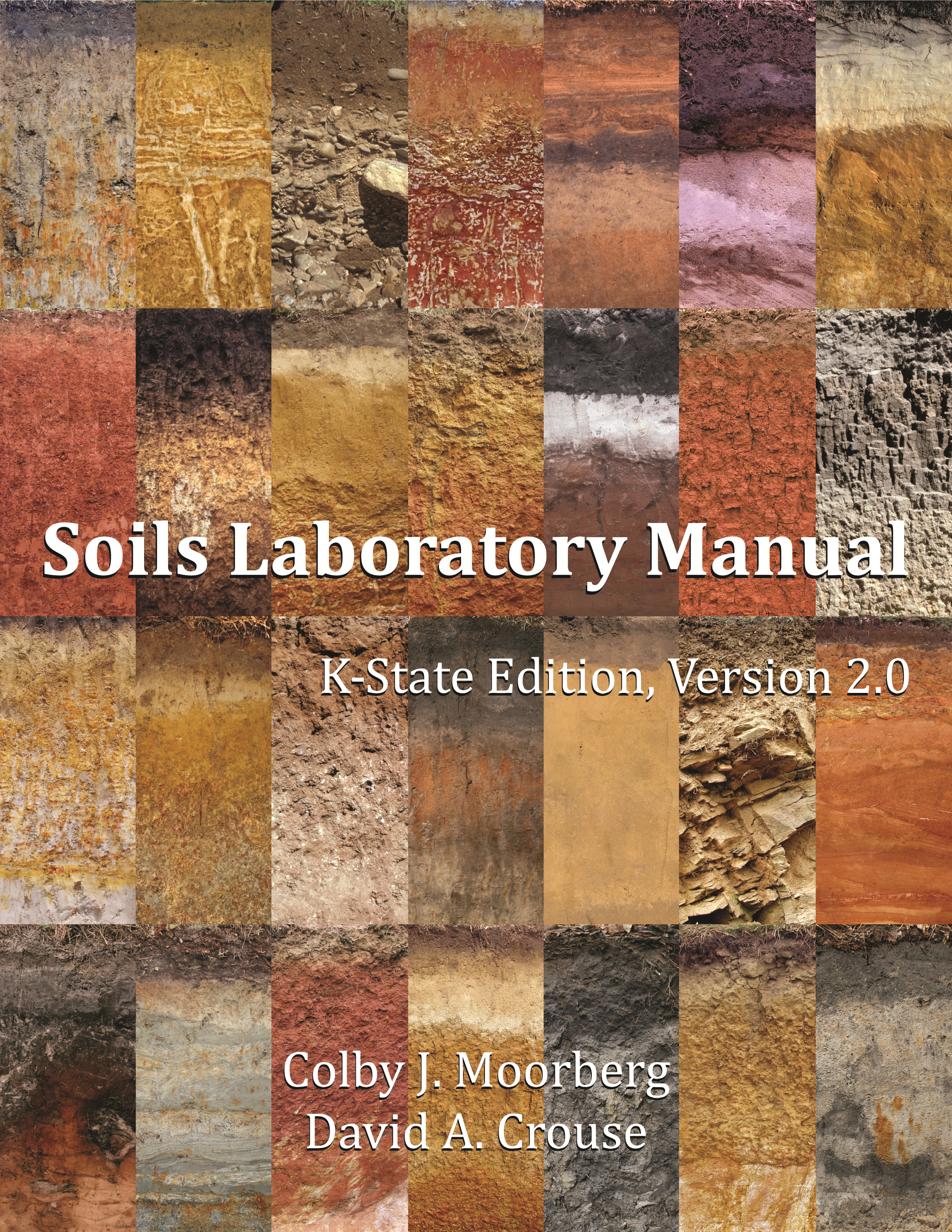 Book Cover: square tile pattern of different soils and author and title information