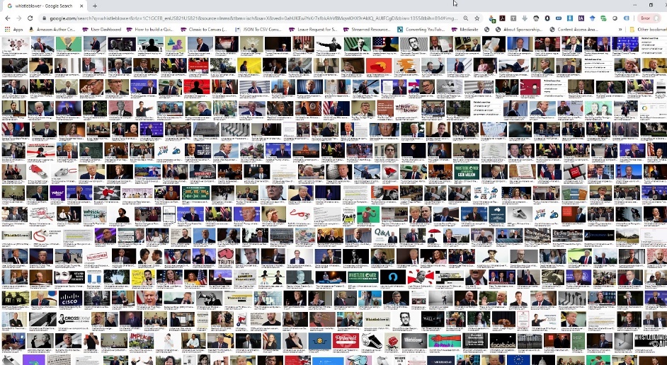 “Whistleblower” Social Imagery on Google Images