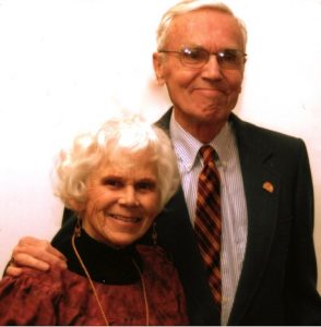 Lincoln and Dorothy Deihl smiling and standing together with Lincoln’s hand on Dorothy’s shoulder.