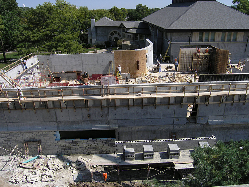 Jarvis Wing construction underway.