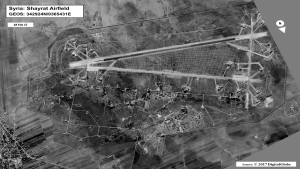 Figure 11-6: Image of Sharyat Airfield, Syria (Source: USNI News | Image Credit: US Department of Defense)
