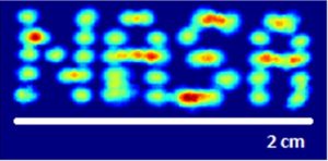 Figure 16-4: Goddard Space Flight Center and AOSense, Inc. control atoms to spell "NASA."