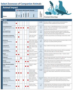 Figure 4-17 Selected Zoonoses of Companion Animals I