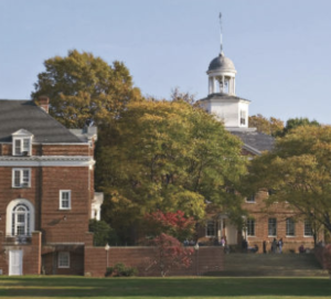 Visual of St. John's College buildings.