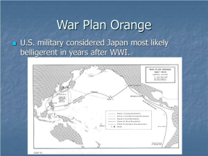 Figure 1-3 war-plan-orange-1907-1914 WWI - PNG Military Plans WWII