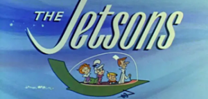 Fanous Jetsons in flying car