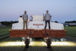 . Recent technologies have been released that use mounted lasers and autonomous vehicles to eliminate weeds from cropland, eliminating the need for pesticides without increasing labor (Figure 8-3; Andreasen et al., 2022).