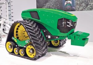 One of the most prominently recognized ways in which the labor challenge has been addressed with advanced technology is through automation. John Deere has led the market with its implementation of automation technology on various pieces of equipment and has even debuted concepts for completed autonomous tractors (Figure 8-5).