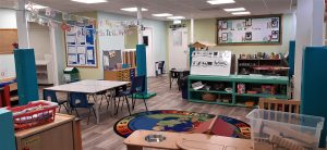Image of an early childhood classroom without children