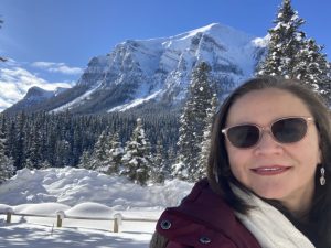 Profe Yasmin at Lake Louise, Banff, Canada